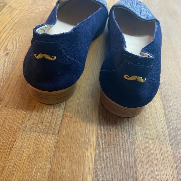 M. Moustache sustainable leather blue women loafers leaf print size EU 38. - Picture 4 of 12